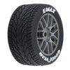 PRO1028310 1/12 Goodyear Eagle Wet Tire F/R MTD Gray Wheels (4): Losi NASCAR