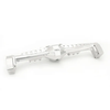 TLHTCAPRA-04 Treal Capra Rear Axle Housing CNC Solid Billet Aluminum 7075 One-Piece Design-Silver