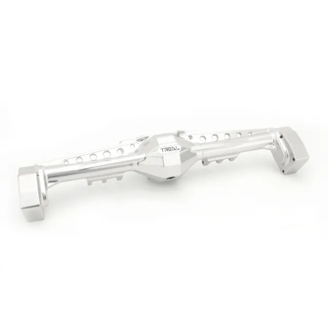 TLHTCAPRA-04 Treal Capra Rear Axle Housing CNC Solid Billet Aluminum 7075 One-Piece Design-Silver