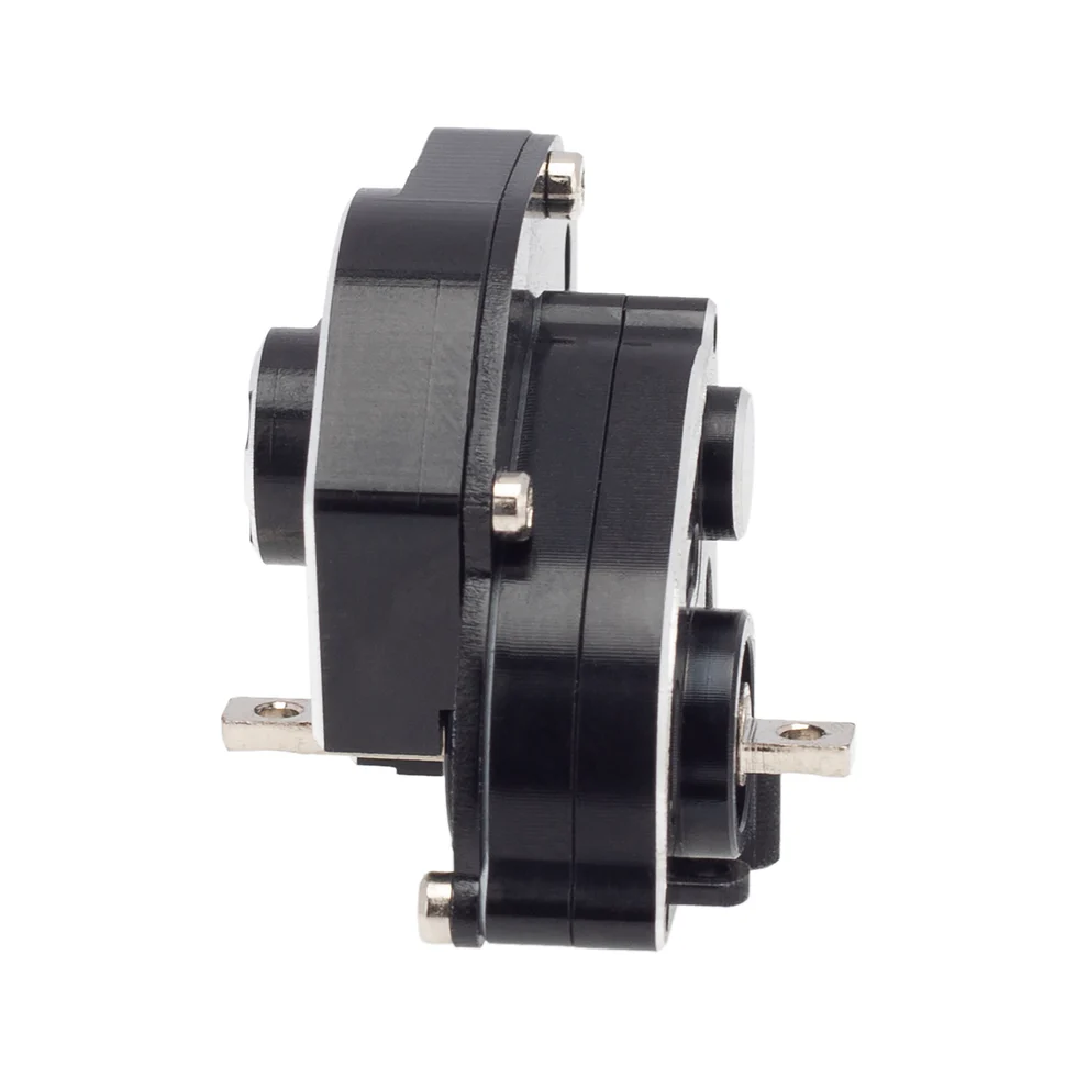 MEUS Racing SCX24 Assembled Transmission Complete Aluminum Gearbox (Black)