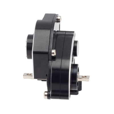 MEUS Racing SCX24 Assembled Transmission Complete Aluminum Gearbox (Black)