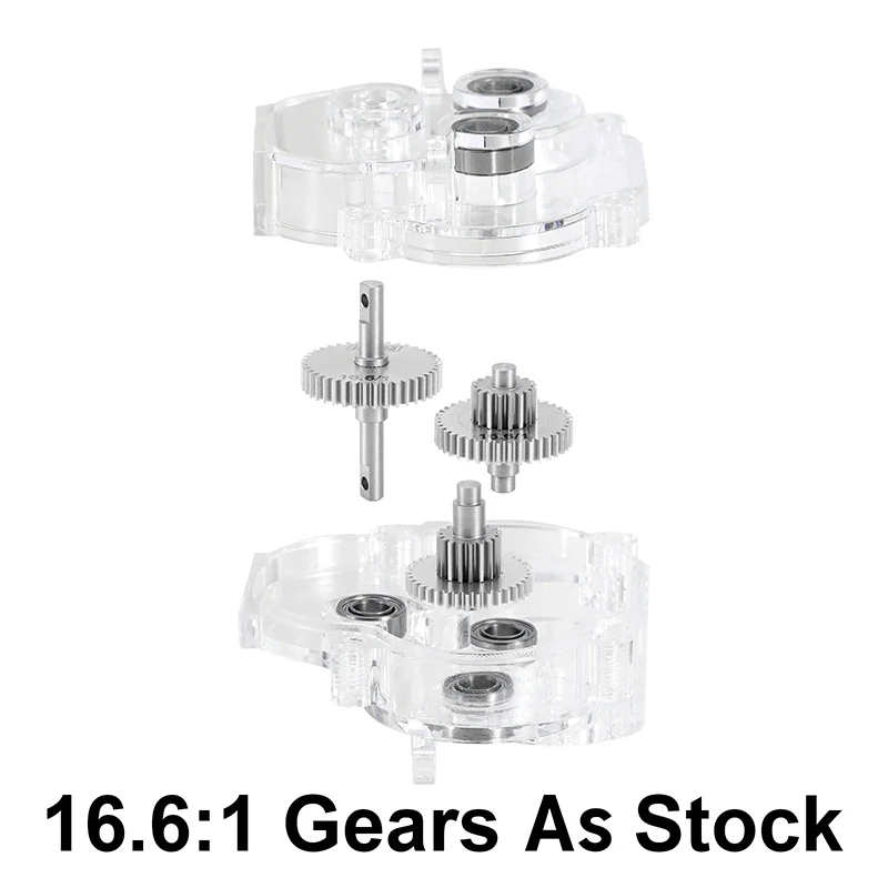 INJ4M-109AS INJORA Complete Transmission with Acrylic Housing for 1/18 TRX4M