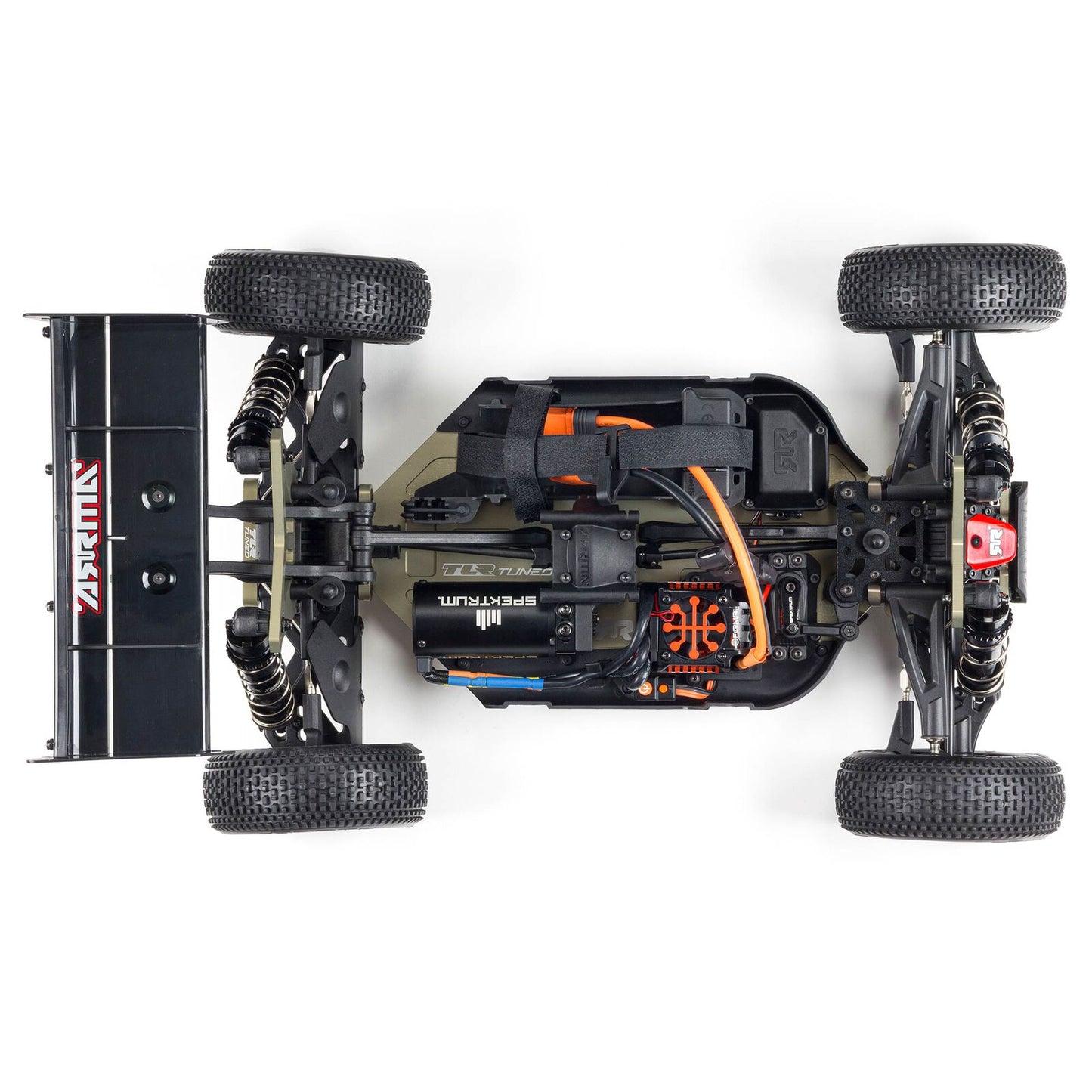 ARA8406 Arrma 1/8 TLR Tuned TYPHON 6S 4X4 BLX Buggy RTR, Red/Blue