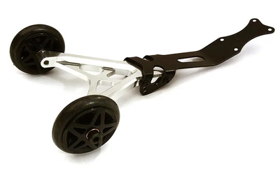 INTC28688SILVER Billet Machined Wheelie Bar 1/10 4X4 (non-LCG)