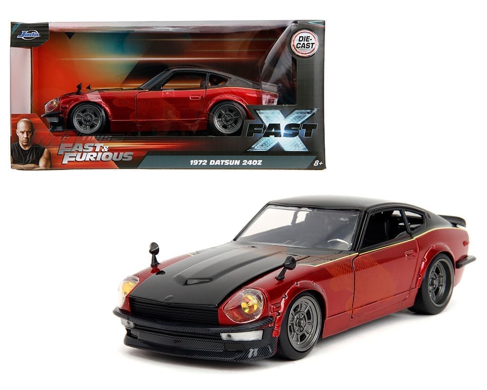 Jada 34916 JD 1:24 F&F F10 X Datsun 1972 240z RDBK