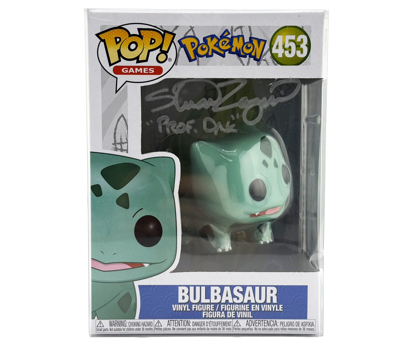 FU36237 Pokemon Bulbasaur Signed By: Staurt Zagnit "Professor Oak"