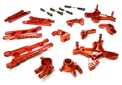 INTC26319RED Billet Machined T3 Suspension Upgrade Kit 1/10 4X4