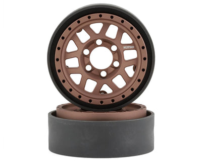 VPS07746 KMC XD229 Machete V2 1.9" Beadlock Crawler Wheels (Bronze) (2)
