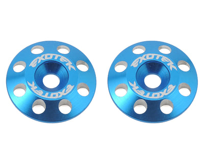 EXO1678BLU Flite V2 16mm Aluminum Wing Buttons (2) (Blue)