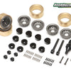 BRW780938TERRA-GM KRAIT™ 1.0" Terra Beadlock Wheel w/ Brass Rings & Hub Options Set (4) Gun Metal