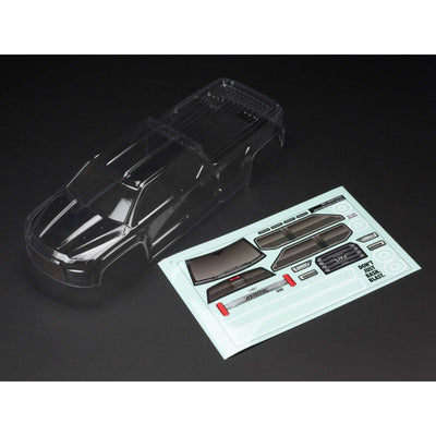 ARA402284 1/10 Clear Body with Decals: BIG ROCK CREW CAB 4X4 BLX