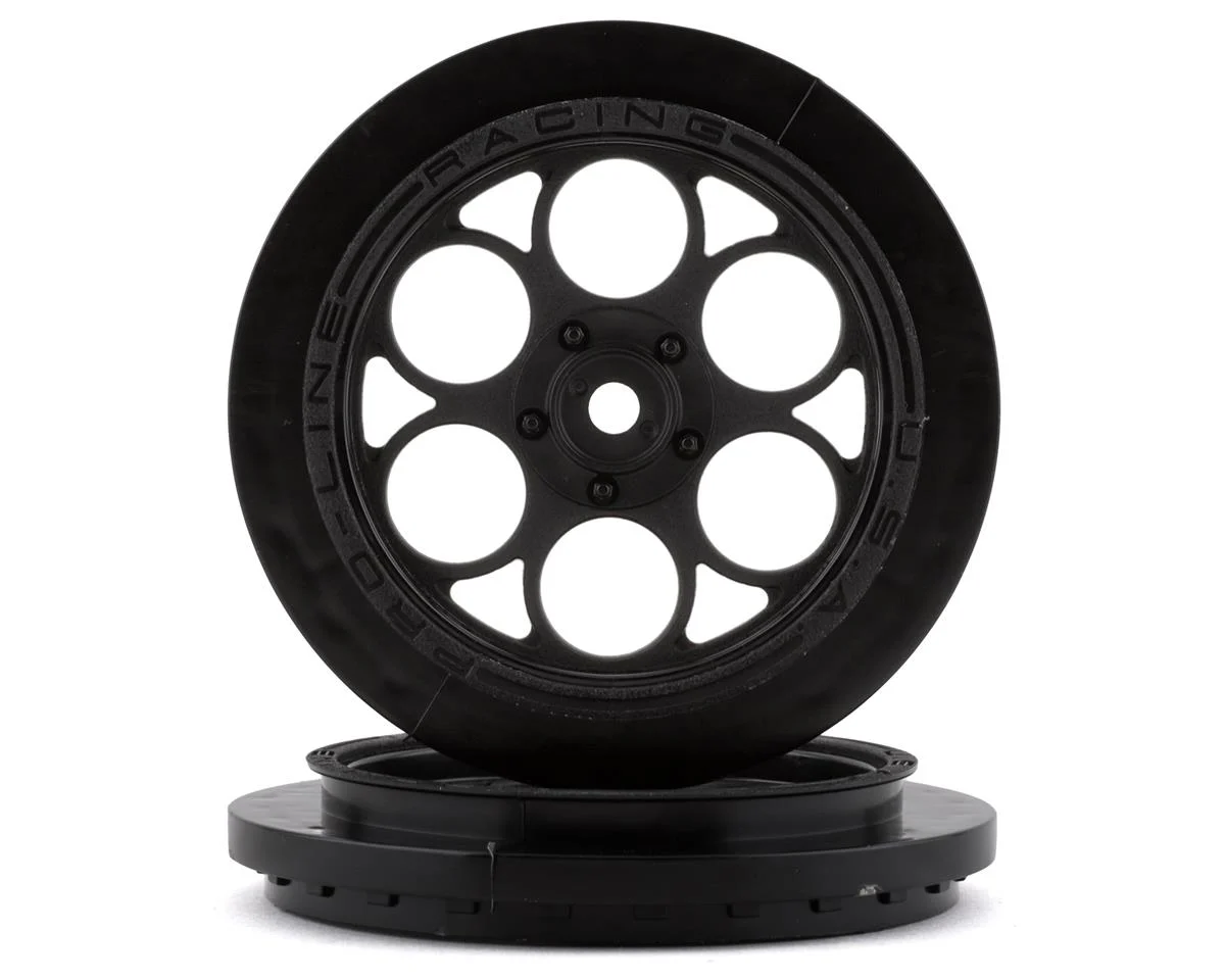 PRO280303 Showtime Front Runner Front 2.2"/2.7" 12mm Drag Wheels (2) Black