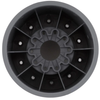 JCO3414S Aggressor 2.6x3.8" Monster Truck Wheel (Silver) (2) w/17mm
