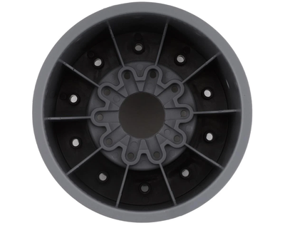 JCO3414S Aggressor 2.6x3.8" Monster Truck Wheel (Silver) (2) w/17mm