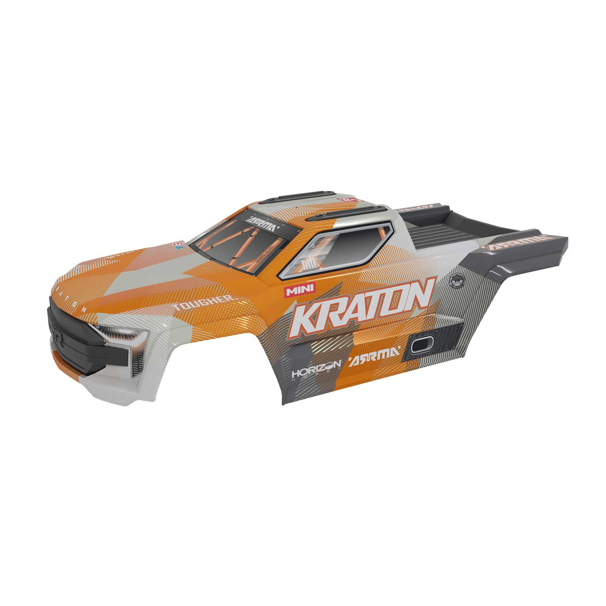 ARA-2657 ARRMA MINI KRATON Body, White/Orange