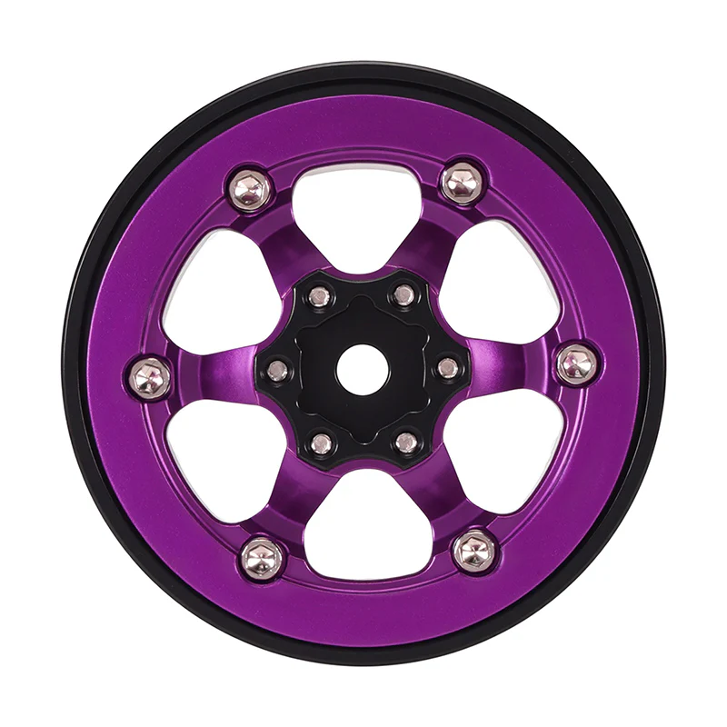 YQW-1313SP INJORA 1.3" Aluminium -5.25mm Offset Wheels for Micro Crawlers (W1313) - PURPLE
