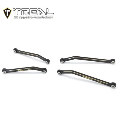 X003SDIAVD  TREAL Brass High Clearance Links Set (4pcs) Chassis Lower Links Compatible with TRX4M 1/18 RC Crawler