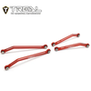 X003Q5IIA1 TREAL Aluminum 7075 High Clearance Links Set (4pcs) Chassis Lower Links for TRX4M 1/18 RC Crawler-RED