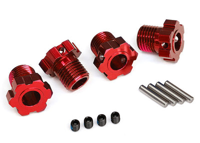 8654R Wheel Hubs 17mm Red