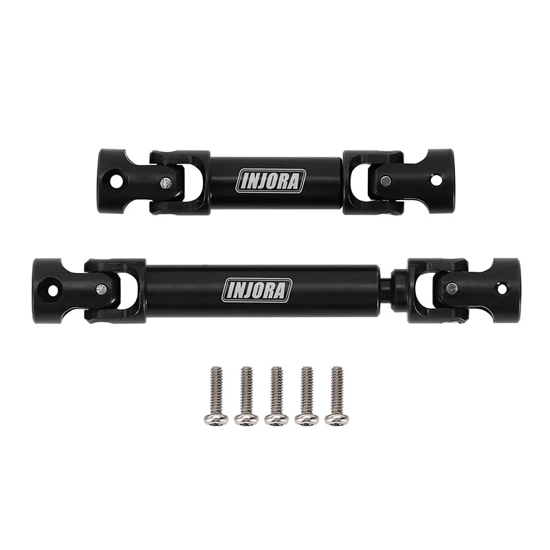 4M-50BK INJORA Black Hardened Steel Drive Shafts for 1/18 TRX4M Defender Bronco