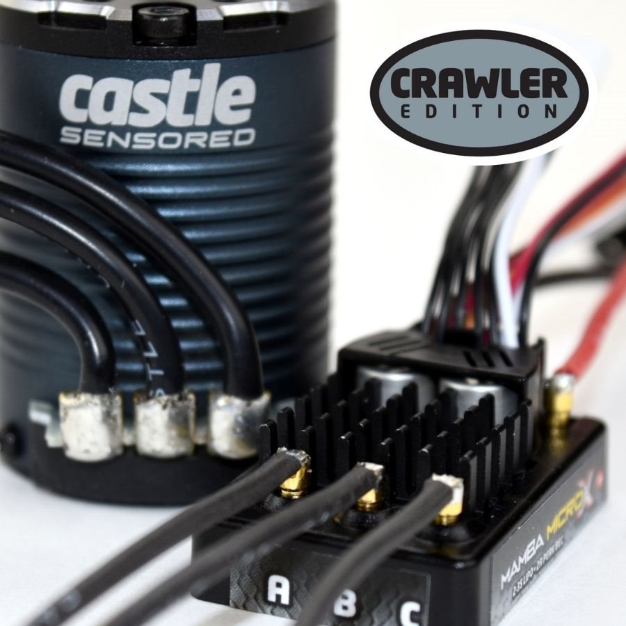 CSE010-0162-01 MAMBA MICRO X CRAWLER EDITION ESC WITH 1406-1900KV SENS ...