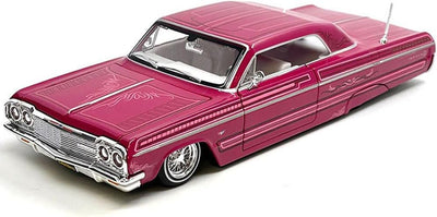 MJ34547D-MJ 1:24 Lowrider Chevy1964 Impala SS (GRY-PK)