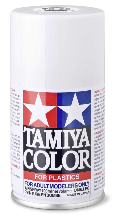 TAM85026 TS-26 Pure White Lacquer Spray Paint (100ml)