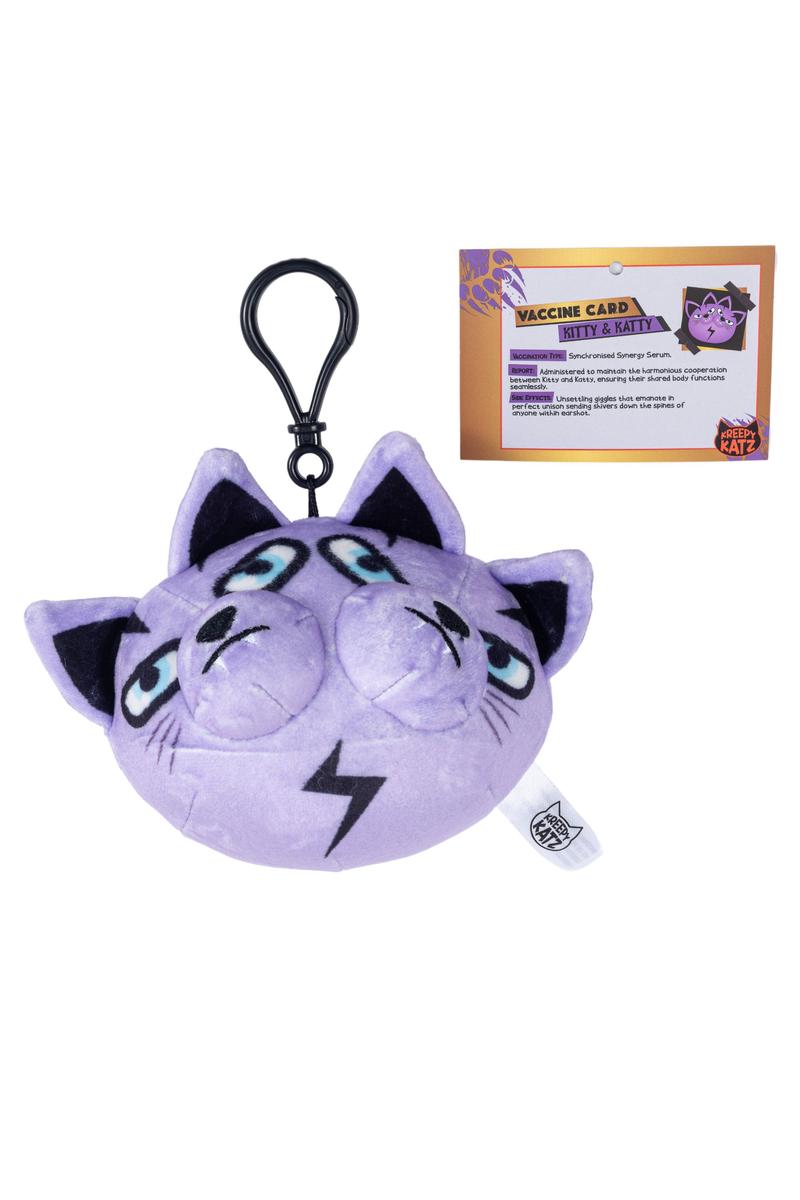 L2P KK4018  Kreepy Katz 4 Inch Clip-On Cat Plush Mystery Bags