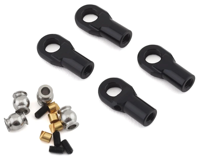 VPS08500 M4 Machined Straight Rod Ends (Black) (4)