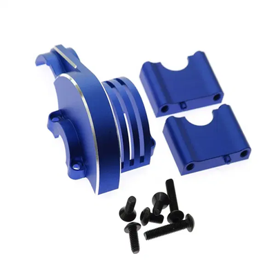 INTC32476BLUE Complete Alloy Center Differential Mount Assembly 1/8 4WD