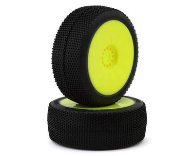 PMT9030-SLW-Y Pro-Motion Talon 1/8 Buggy Pre-Mount Tires (Yellow) (2) (Soft - Long Wear)