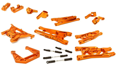 INTC27629ORANGE Billet Machined Alloy Suspension Kit 1/10 2WD