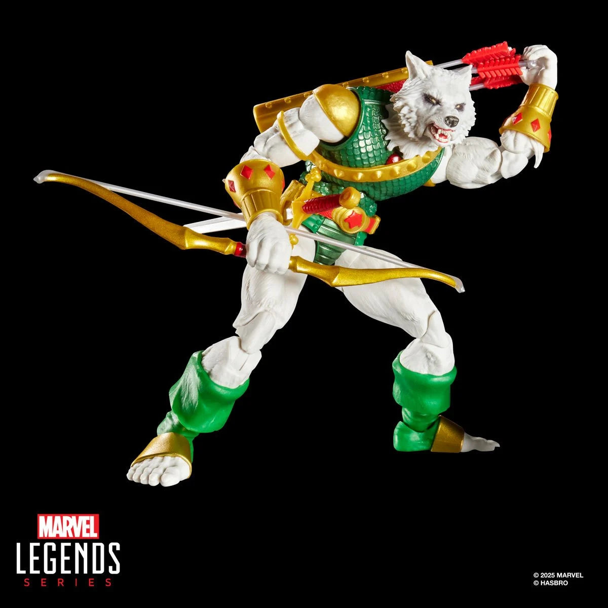 HSG0642 Spider-Man Marvel Legends Magic: The Gathering Man-Wolf 6-Inch Action Figure and Card