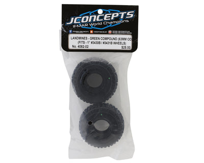 JCO4082-02 Landmines 1.0" Micro Crawler Tires (2) (63mm OD) (Green)