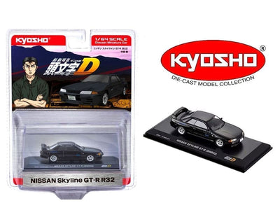 Kyosho 07057A4B 1:64 Initial D Nissan Skyline GT-R (BNR32) – Black – Limited Edition