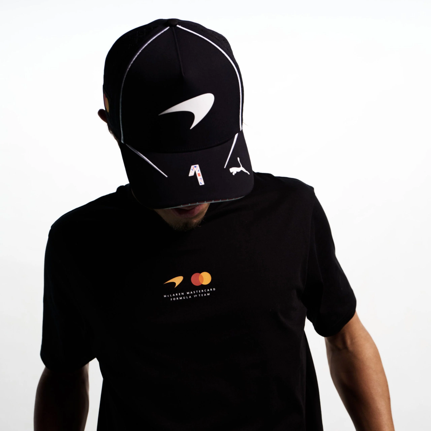 701242905 McLaren Racing F1 Special Edition Silverstone GP Lando Norris Hat - Puma Black