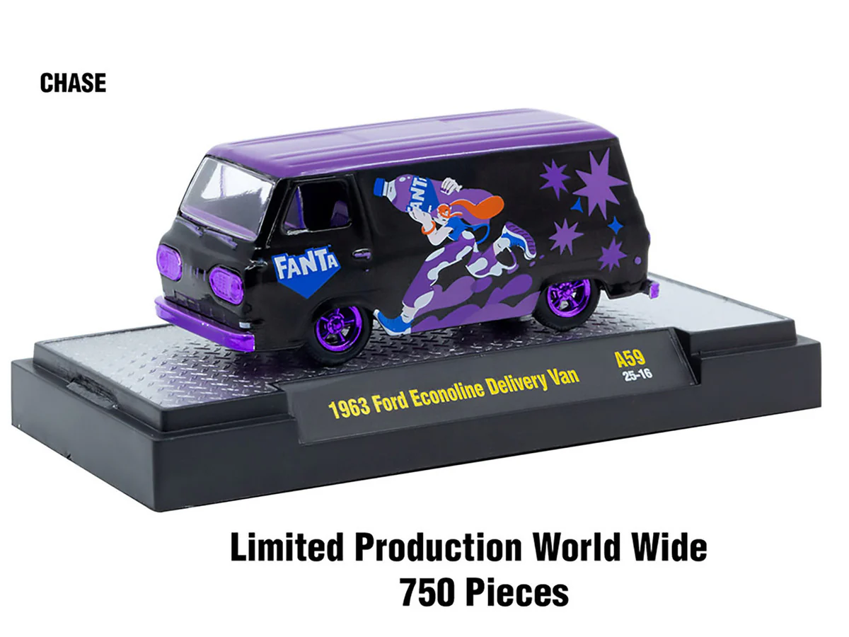 M2 Machine 52500-A59 1963 Ford Econoline Delivery Van CHASE!!!