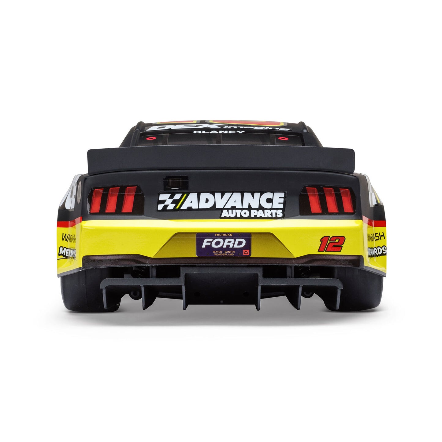 LOS1122512 1/12 NASCAR RC Racecar Ryan Blaney No. 12 Advance Auto 2025 Ford Mustang 2S AWD RTR Brushed On-Road (Battery & Charger Included)