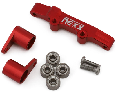 NX-493-R NEXX Racing Losi® Micro-B Aluminum Steering Rack Set (Red)