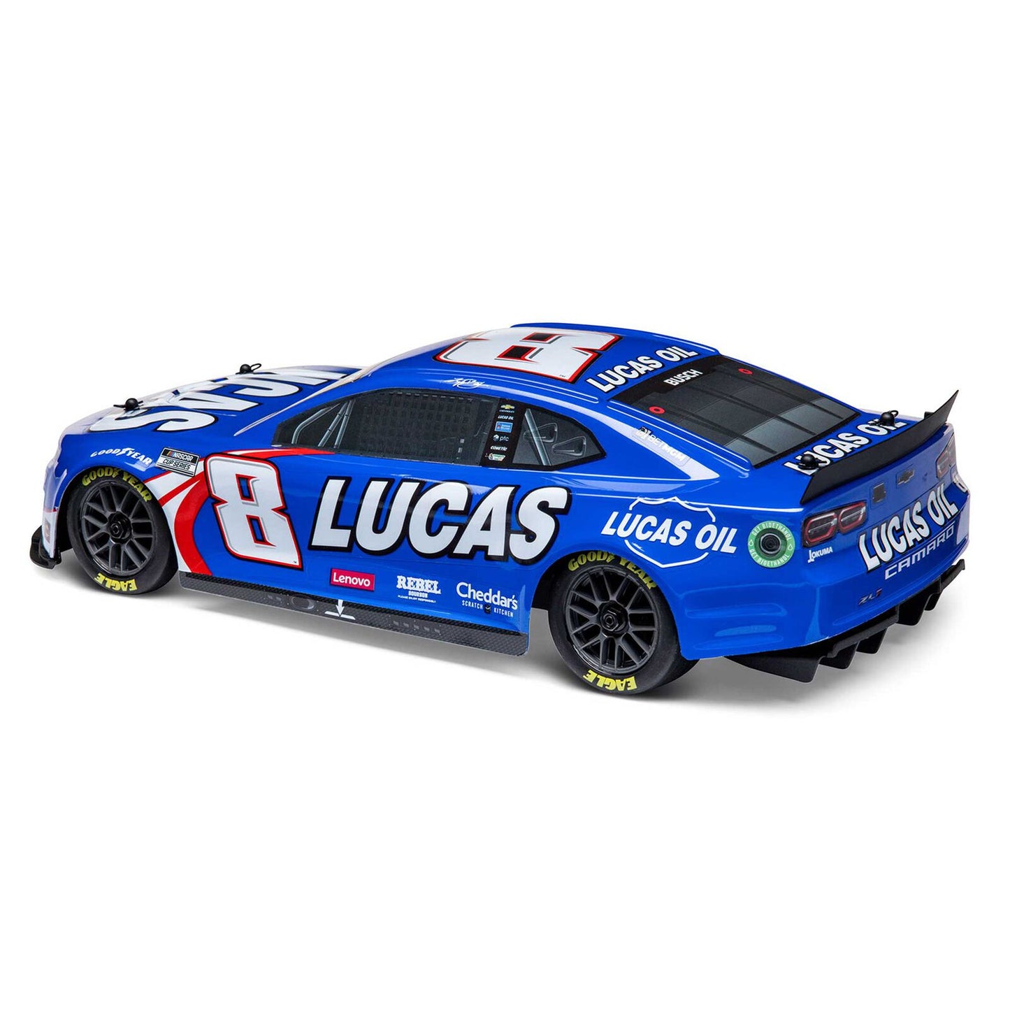 LOS1122408 1/12 AWD NASCAR RC Race Car RTR, Kyle Busch #8 Lucas Oil 2024 Chevy Camaro