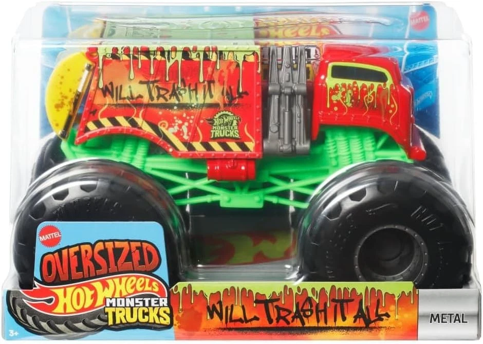 HWJDR17 Hot Wheels 1:24 Monster Truck Will Trash It All