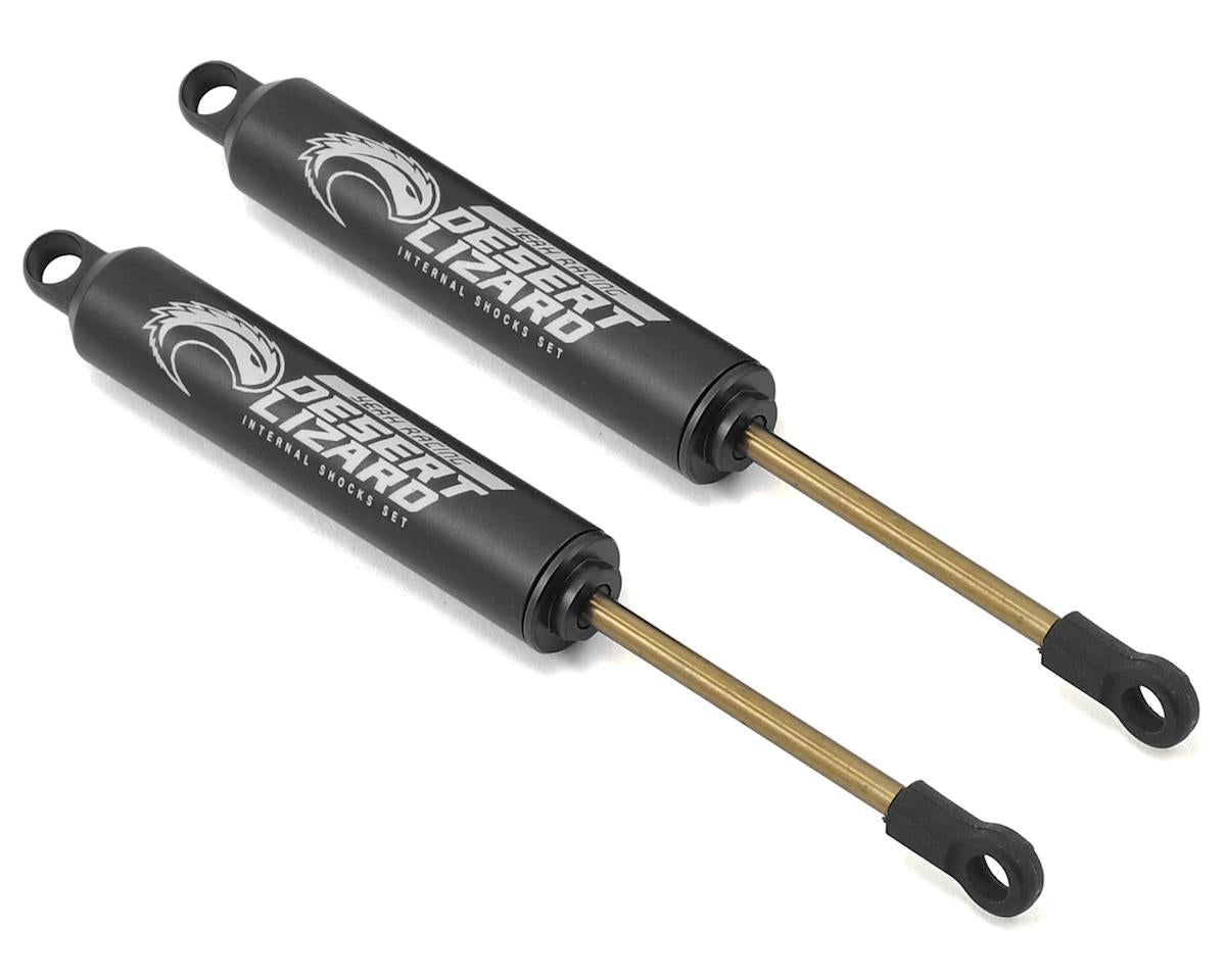 YEA-DDL-120BK Yeah Racing Aluminum Desert Lizard Two Stage Internal Spring Shocks (Black) (2) (120mm)
