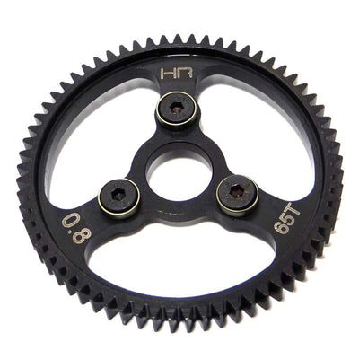 HRSERVO265 - Steel Spur Gear (65T 0.8 Mod) (Gunmetal) - TRA