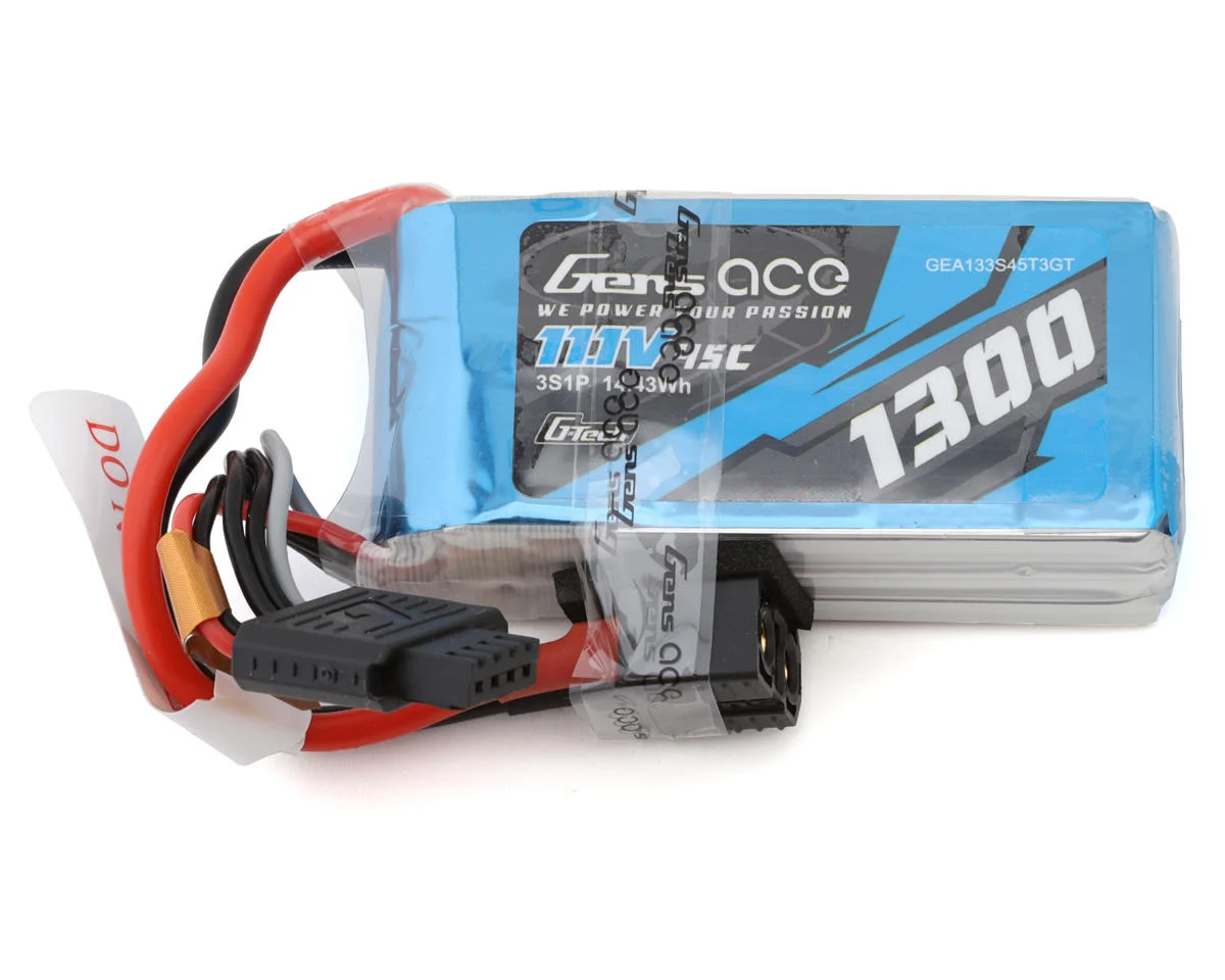GEA133S45T3GT Gens Ace G-Tech Smart 3S 1300mAh 45C Lipo Battery