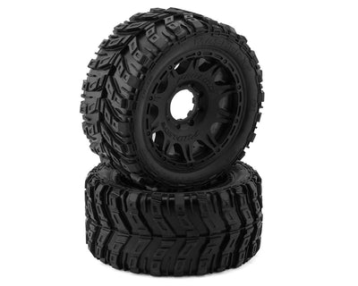 PRO1017611 Masher X HP Belted Pre-Mounted Monster Truck MTD Tires (Black) (2) w/24mm Hex