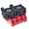 INTC32804RED Heatsink & Twin Cooling Fan for 380/390 Size Motor