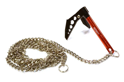 INTC26411BLACK Billet Machined Realistic Scale Model Portable Winch Anchor w/ Chain 1/10
