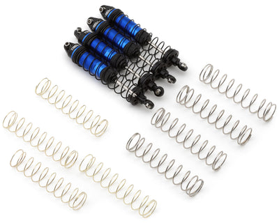 TLHTLMT18-97 Front and Rear Shocks Blue Mini LMT