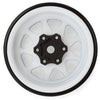 YQW-1312WH Injora 1.3" Stamped Steel Micro Rock Crawler Beadlock Wheels (23.5g ea) (White) (4)