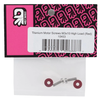 175-10453 175RC 3x10mm "High Load" Titanium Motor Screws (Red)